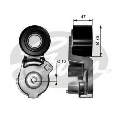 GATES T38566 Натяжитель ремня, клиновой