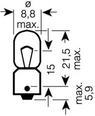 OSRAM 3893 Лампа розжарювання, ліхтар
