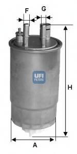 UFI 24.ONE.00 Топливный фильтр