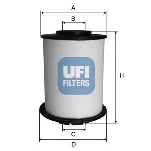 UFI 26.033.00 Топливный фильтр