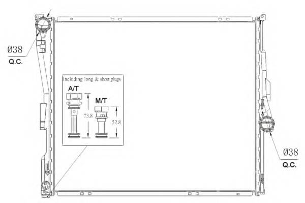 NRF 53956 Радиатор, охлаждение двигателя