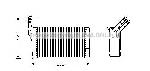 AVA QUALITY COOLING CN6082 Теплообменник, отопление салона