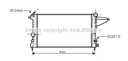 AVA QUALITY COOLING OLA2161 Радиатор, охлаждение двигателя