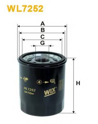WIX FILTERS WL7252 Масляний фільтр