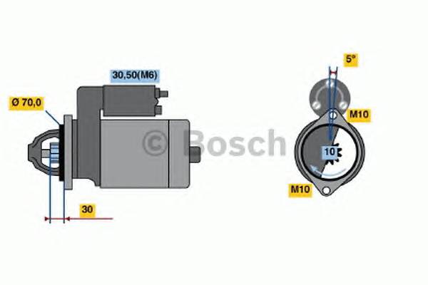 BOSCH 0 001 109 262 Стартер