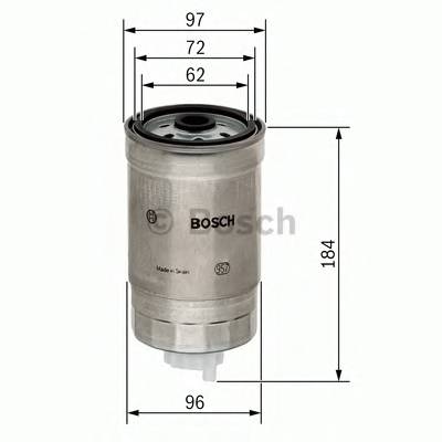 BOSCH F 026 402 036 Топливный фильтр