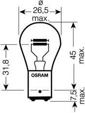 OSRAM 7537-02B Лампа накаливания, фонарь