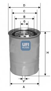 UFI 24.327.00 Топливный фильтр