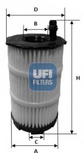 UFI 25.143.00 Масляний фільтр
