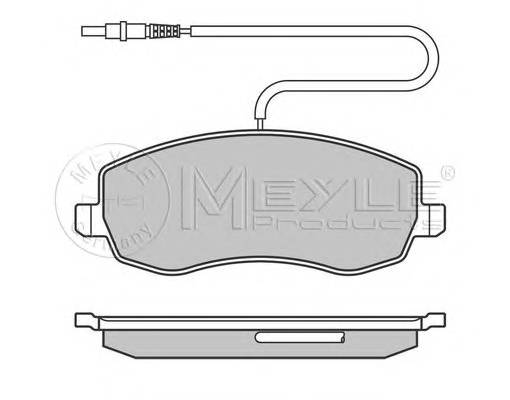 MEYLE 025 248 3919/W Комплект гальмівних колодок,