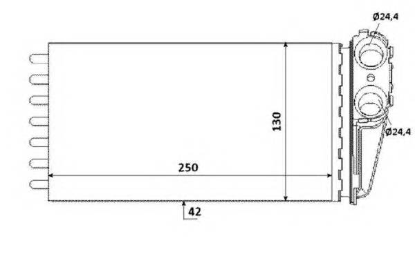 NRF 53560 Теплообменник, отопление салона