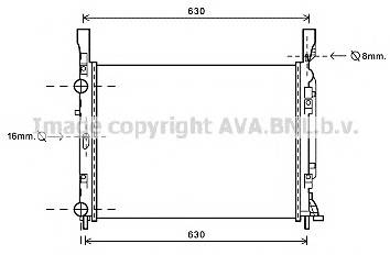 AVA QUALITY COOLING RTA2469 Радіатор, охолодження двигуна