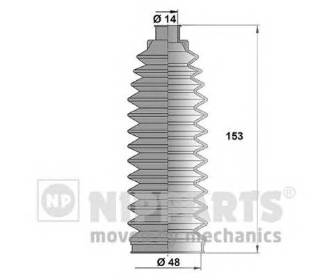 NIPPARTS N2841031 Комплект пильника, рульове