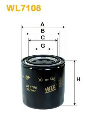 WIX FILTERS WL7108 Масляный фильтр