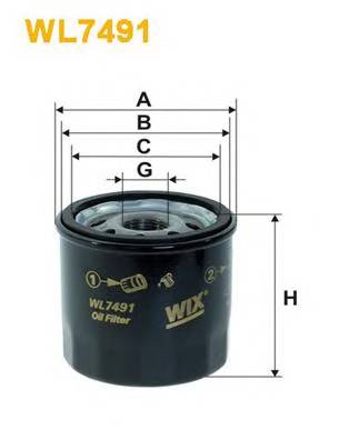 WIX FILTERS WL7491 Масляный фильтр