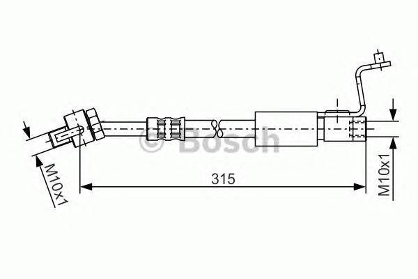 BOSCH 1 987 476 812 Гальмівний шланг