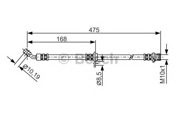 BOSCH 1 987 481 327 Тормозной шланг