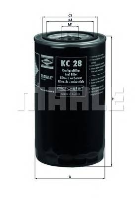 KNECHT KC 28 Паливний фільтр