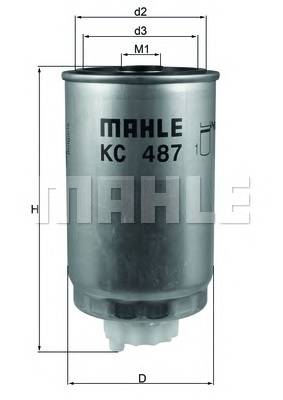 KNECHT KC 487 Паливний фільтр