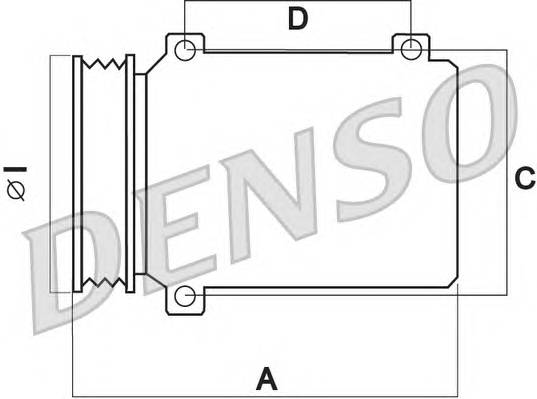 DENSO DCP47001 Компрессор, кондиционер