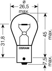 OSRAM 7511 Лампа розжарювання, ліхтар