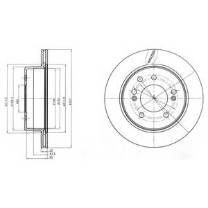 DELPHI BG4273 Тормозной диск