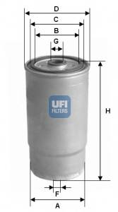 UFI 24.525.00 Топливный фильтр