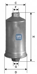 UFI 31.504.00 Топливный фильтр