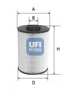 UFI 26.055.00 Паливний фільтр