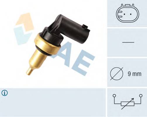 FAE 32706 Датчик, температура головки