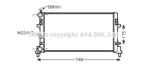 AVA QUALITY COOLING STA2041 Радиатор, охлаждение двигателя