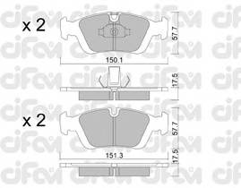 CIFAM 822-312-0 Комплект гальмівних колодок,