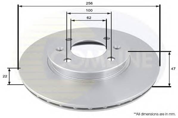 COMLINE ADC1077V Тормозной диск