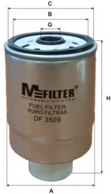 MFILTER DF3509 Паливний фільтр