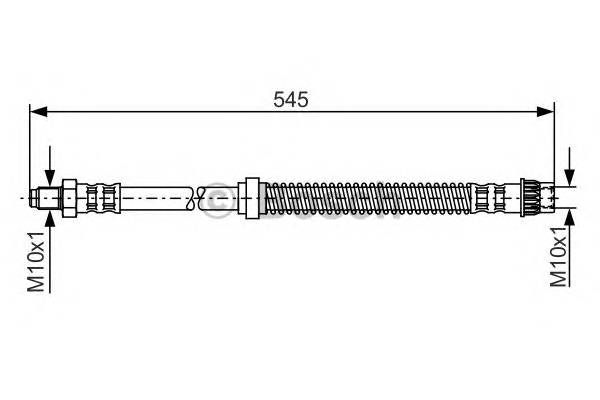 BOSCH 1 987 481 186 Тормозной шланг