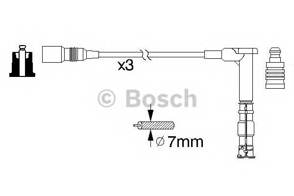 BOSCH 0 986 356 316 Комплект проводов зажигания