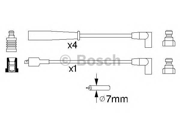 BOSCH 0 986 356 873 Комплект проводов зажигания