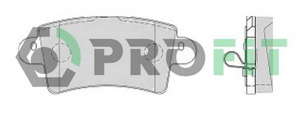 PROFIT 5000-1453 Колодки гальмівні дискові