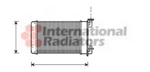 VAN WEZEL 06006022 Теплообменник, отопление салона