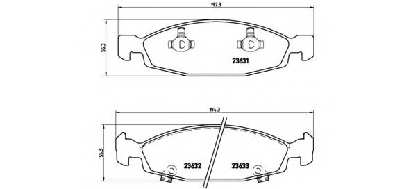 BREMBO P 37 005 Комплект тормозных колодок,