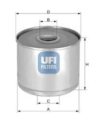 UFI 24.360.01 Топливный фильтр