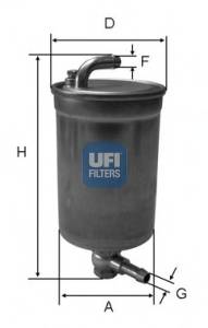 UFI 24.072.00 Паливний фільтр