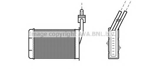 AVA QUALITY COOLING RT6101 Теплообменник, отопление салона