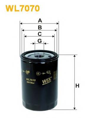 WIX FILTERS WL7070 Масляный фильтр