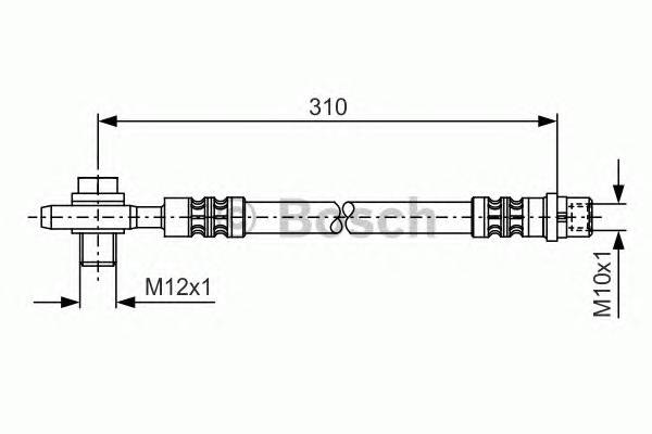 BOSCH 1 987 476 308 Тормозной шланг