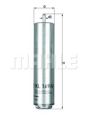 KNECHT KL 169/4D Топливный фильтр