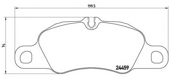 BREMBO P 65 018 Комплект гальмівних колодок,