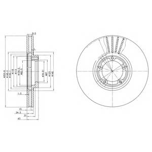 DELPHI BG3365 Гальмівний диск