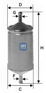 UFI 31.501.00 Паливний фільтр