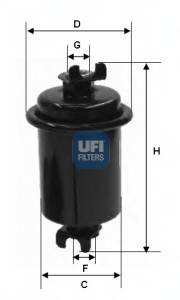 UFI 31.643.00 Топливный фильтр